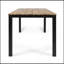 Table de salle à manger d'extérieur rectangulaire durable en bois d'acacia, parfaite pour les rassemblements de patio et de jardin, résistante aux intempéries et élégante