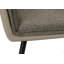 Chaise de salle à manger, hauteur 36 po, ensemble de 2, rembourrée, latérale, salle à manger, cuisine, tissu brun, aspect cuir taupe, contemporaine, moderne