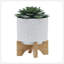PLATEAU DE CHEVRONS AVEC SUPPORT, BLANC-1564427179