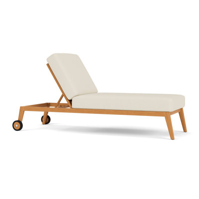 Alpine Outdoor Teak Chaise Lounge