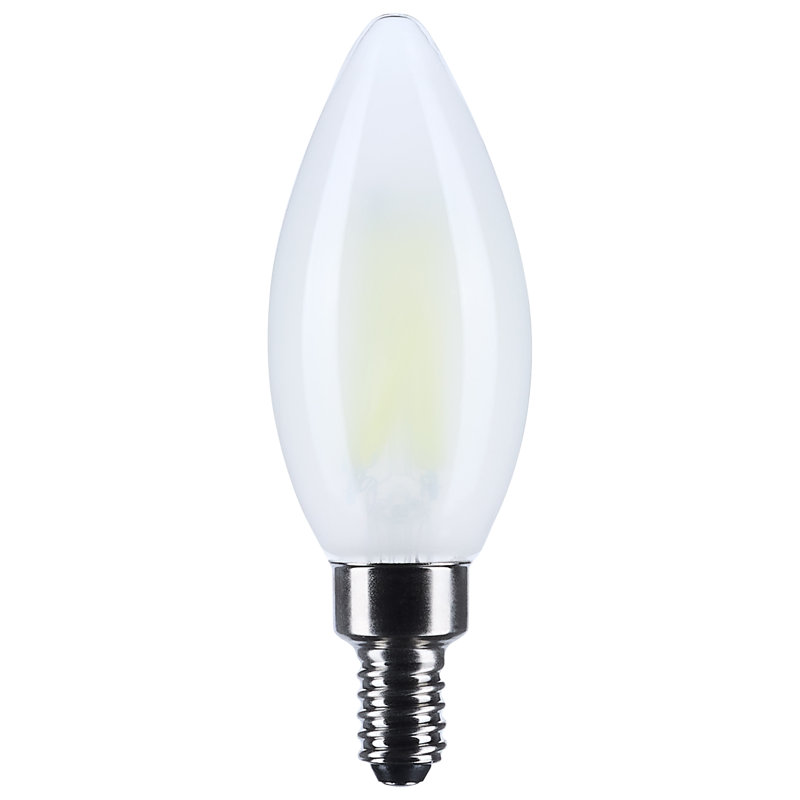B11 DEL candélabre à base givrée CCT 120 volts, 760 lumens, 4000 Kelvins, 8 W