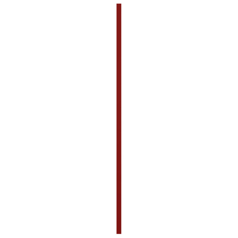 Volets de style moderne EnduraCore, L 12 po, Rouge feu, 48"H