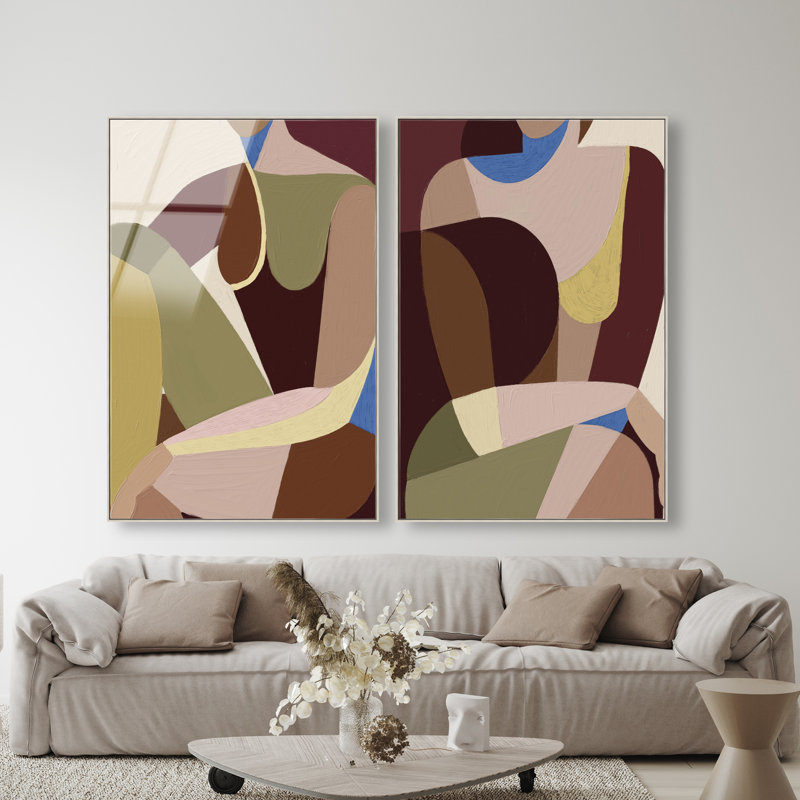 Body Studio Set Set by Oliver Gal, 55" H x 37" W, Silver Floater Frame