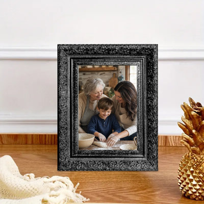 Cadre photo noir 1PC pour lignes de photos et de photos d'animaux 11 po x 14 po