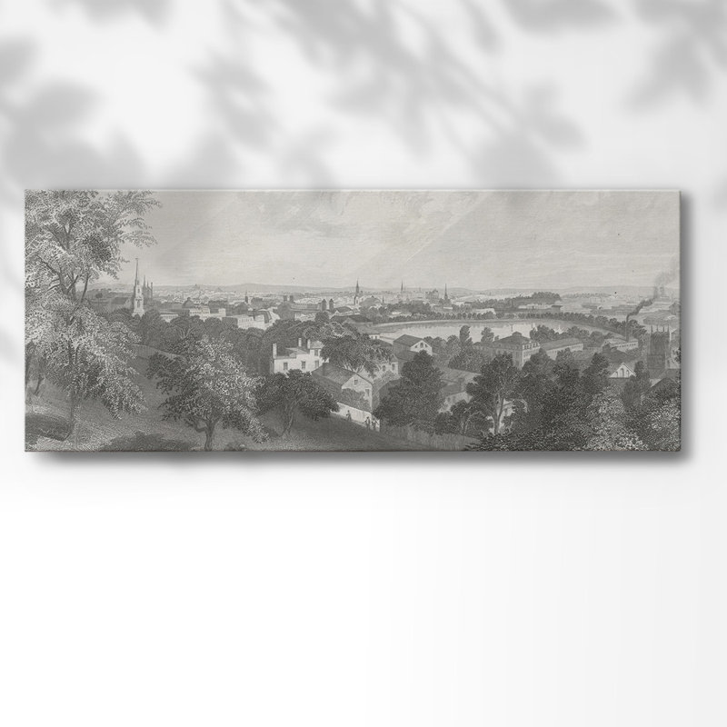 City of Providence sur impression sur toile, H 8 po x l 20 po x P 1,5 po