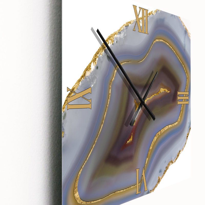 Golden Core Agate - Horloge murale tendance, Très grand