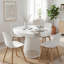 Extendable Metal Base Dining Table-262415561-262415562