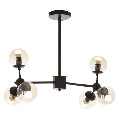 Kane 6 - Light Black Sphere Pendant