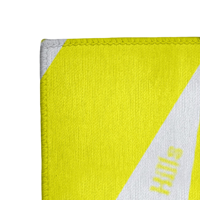 Tapis jaune barhood de à tissage plat rand cite city, Rectangle 3 pi x 5 pi