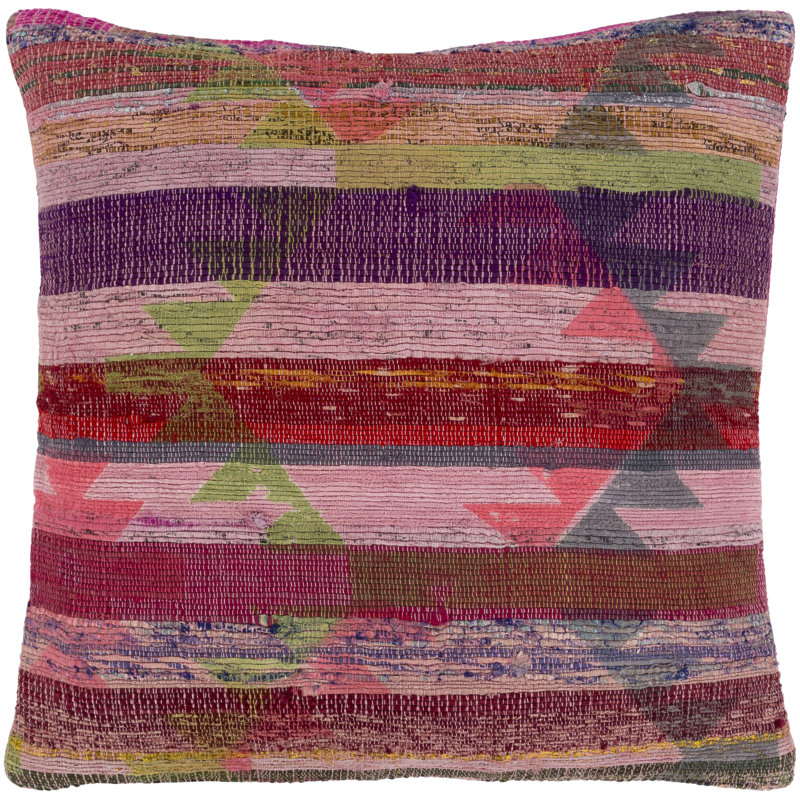 Thames Throw Pillow Cover, Pale Pink, 30" H x 30" W x 4.5" D