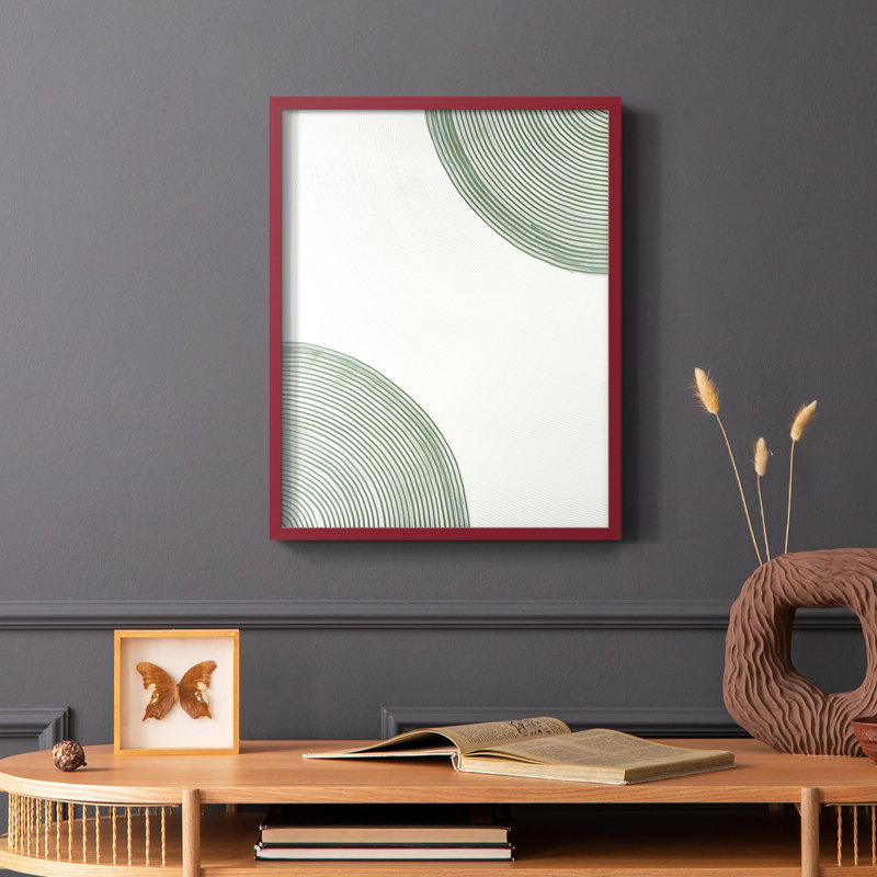 «Get Going II», reproduction encadrée - bois massif, Rouge, H 10 po x l 8 po