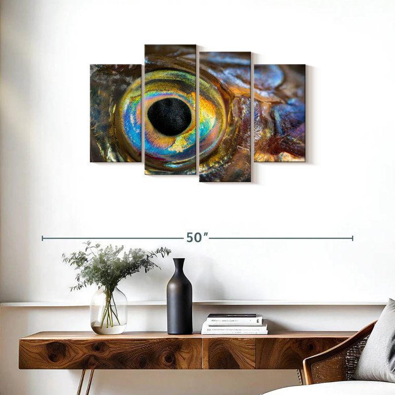 Brampt Iridescent Fish Eye, 22" H x 36" W