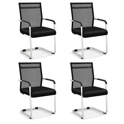 Ensemble de 4 chaises de bureau Costway