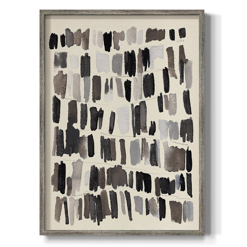 «Chalk and Flint IV», reproduction encadrée - bois massif, H 11 po x l 9 po