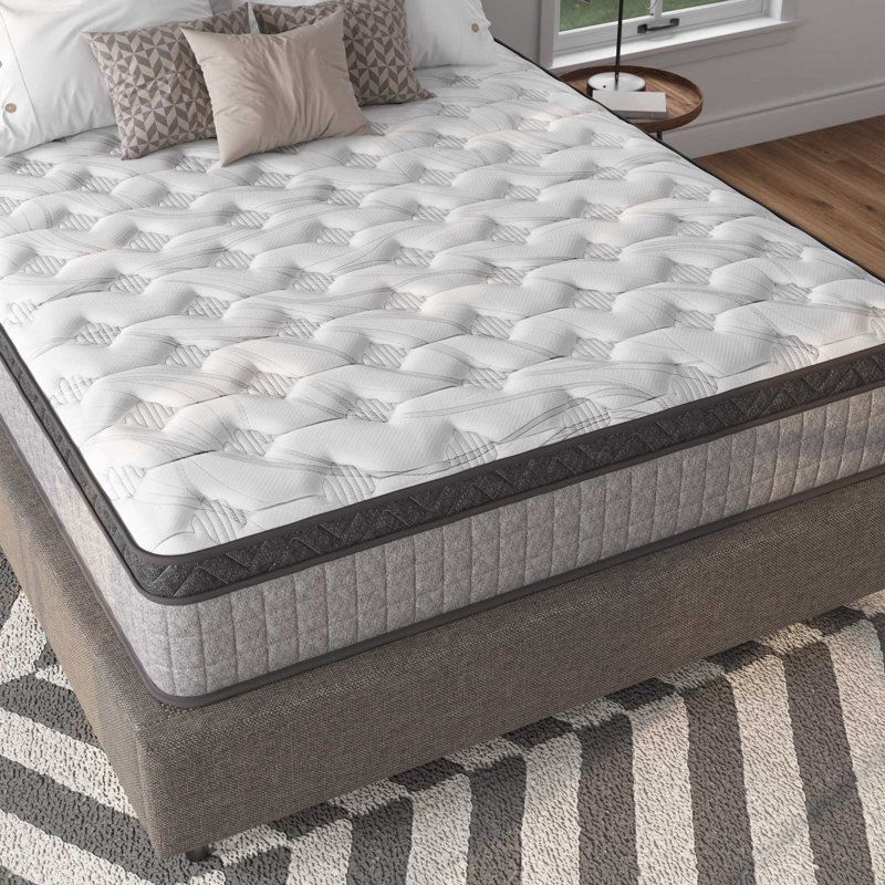 Matelas en mousse viscoélastique hybride et rafraîchissante Diamond Innerspring, soulagement de la pression et isolement de mouvement, certifié CertiPUR-US et Oeko TEX