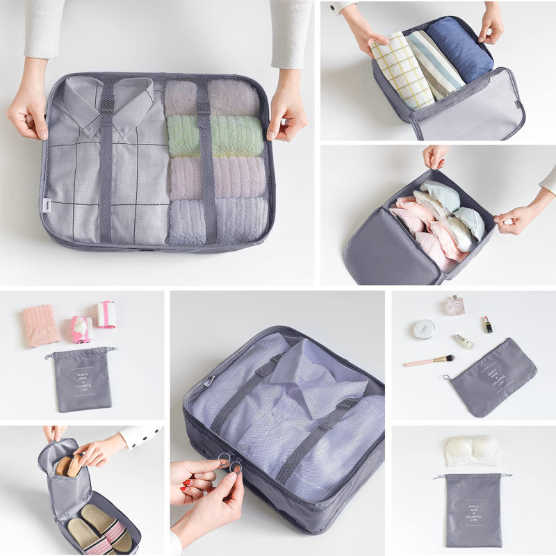 Rebrilliant Fabric Storage Bag, Grey