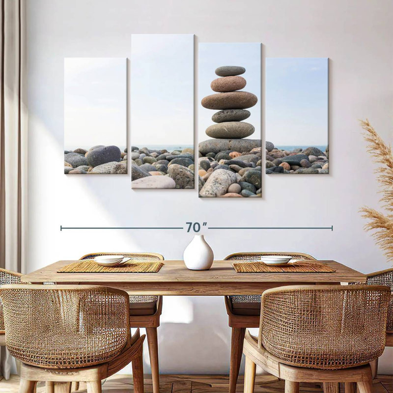 Kerrick Seaside Stone Stack, 42" H x 68" W