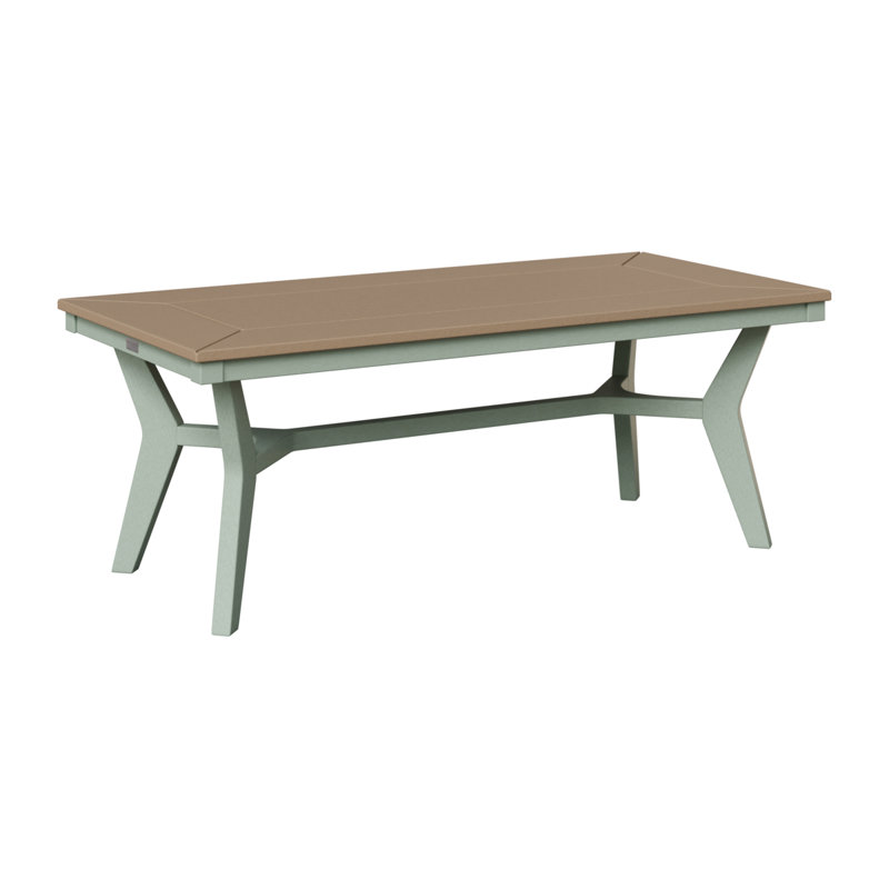 Table basse berlinoise Berlin, Écume de mer, écume de mer, Bois vieilli