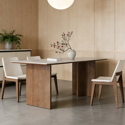 Simple rectangular dining table
