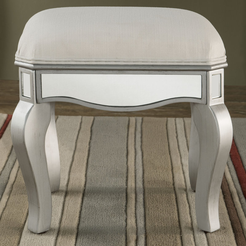 Solid + Manufactured Wood Accent Stool