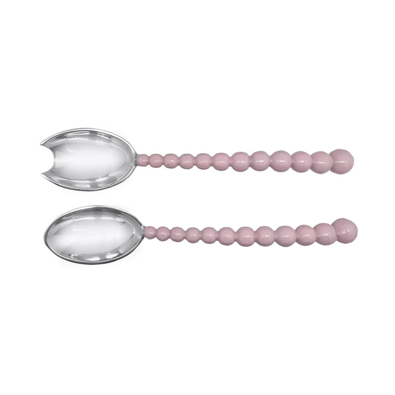 Ensemble de 2 assiettes à salade 11 po Pearled, Rose