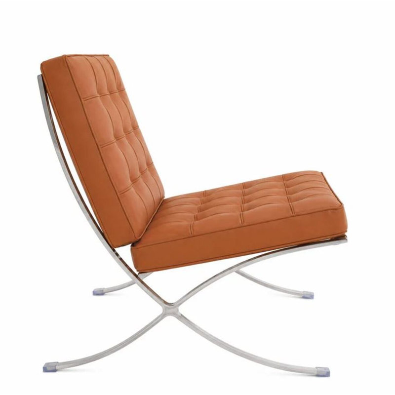 France Leather Lounge Chair, Tan