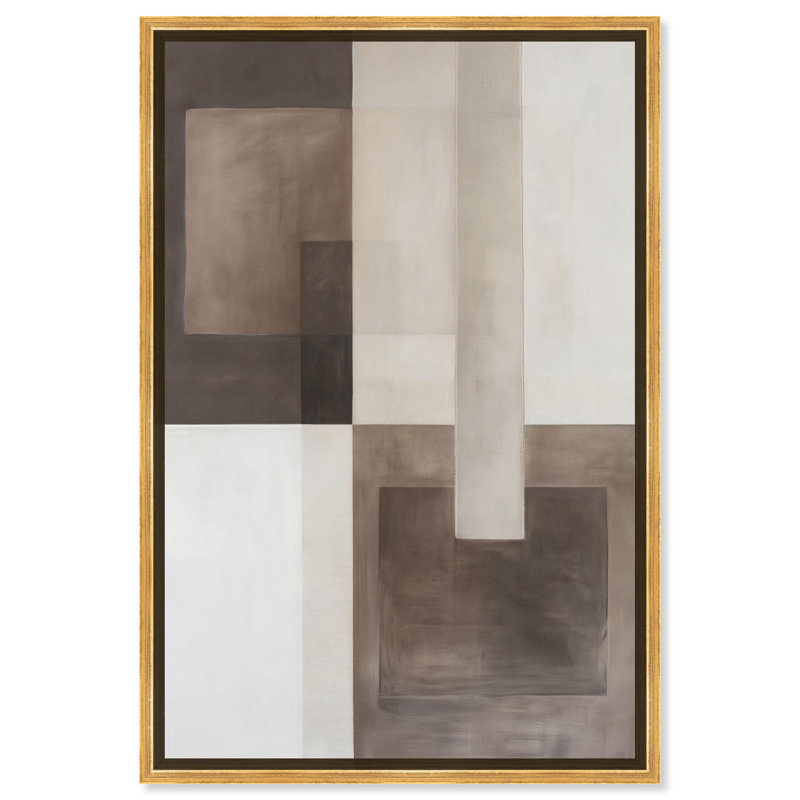 «Tonal Intersection I» par Art Remedy, H 46 po x l 31 po, Cadre doré
