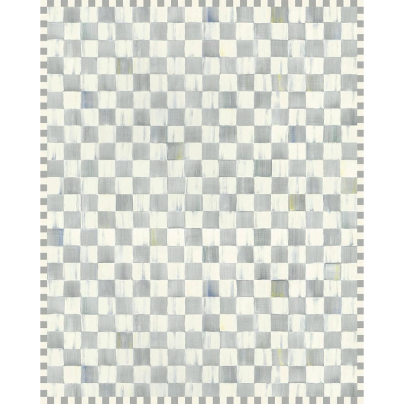 Sterling Checkered Washable Rug, Rectangle 8' x 10'