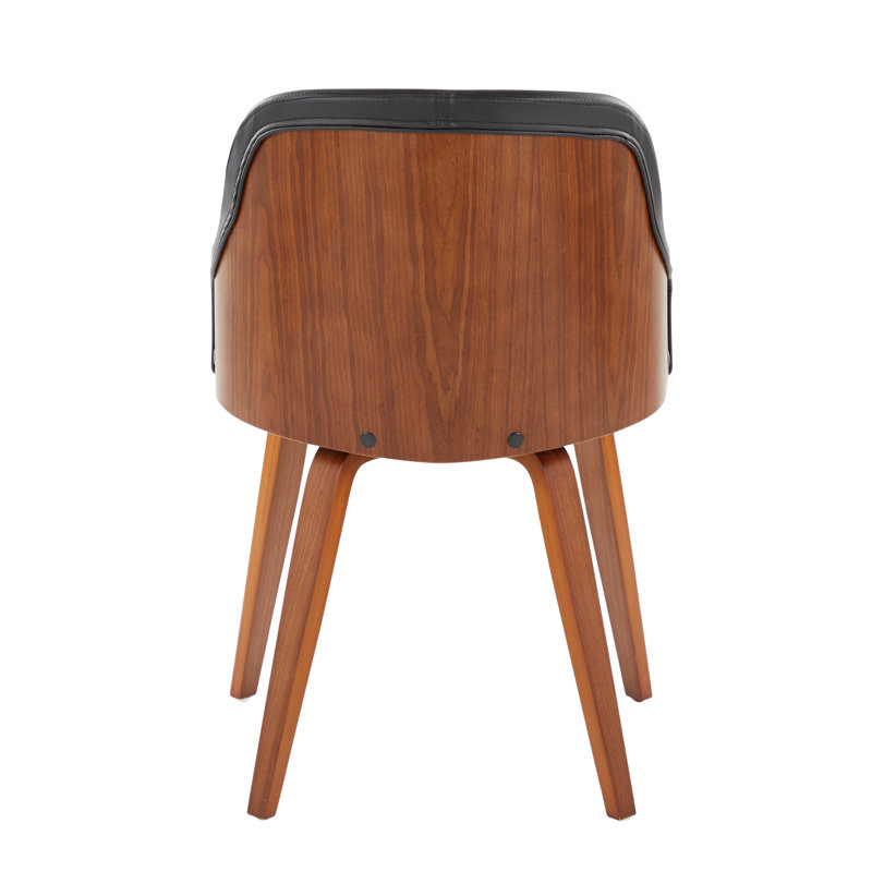 Fauteuil rembourré Hackler, Polyuréthane noir