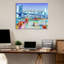 Citation artistique «I love droites». Toile tendue par Jonathan Van Ness-435231742