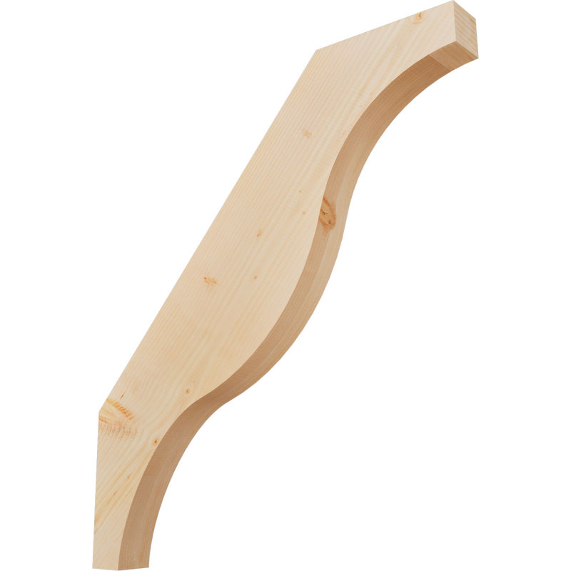 Attelle de genou Funston, Sapin de Douglas, Lisse, H 40 po x l 3,5 po x P 36 po