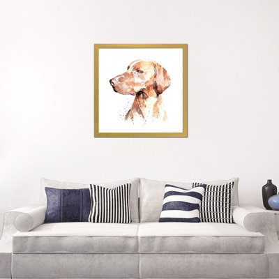 Vizsla a Penny for Your pensé par EdsWatercolours - impression
