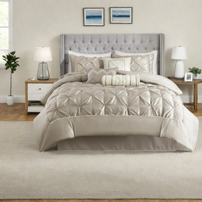 Piece Bedding Sets, Polyester Queen Tufted Modern Home Comfort
