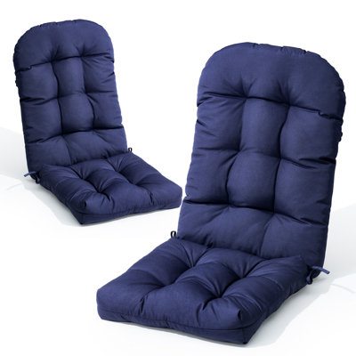 Ensemble de coussins de siège / dossier Adirondack d'extérieur de l 20 po x P 20 po x H 4 po (ensemble de 2)