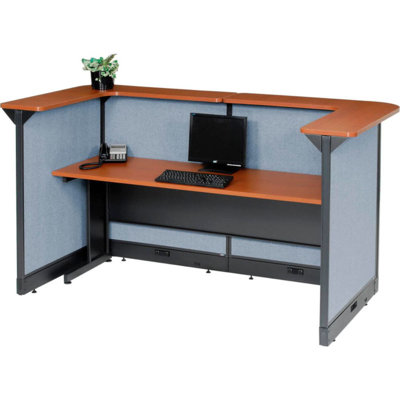 U-Shaped Synthetic Laminate Reception Desk