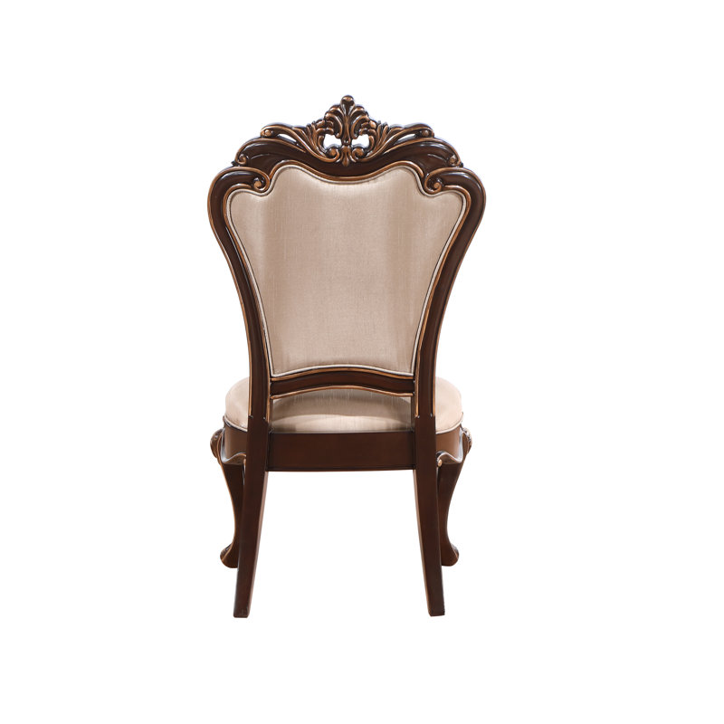 Constantine Tufted Upholstered Back Side Chair in Cherry