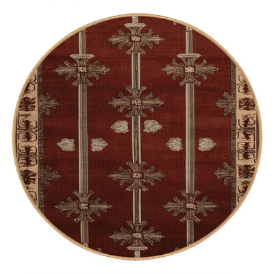 Machine Washable French Brown Area Rug