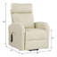 Fauteuil inclinable électrique en cuir synthétique Ricardo