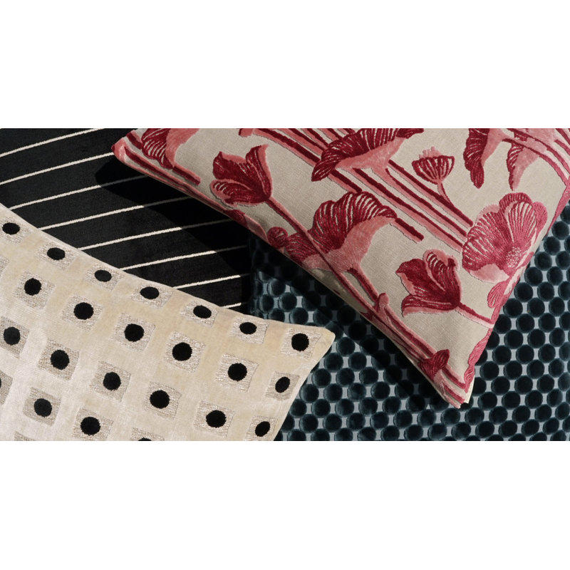 Coussin Domino, Onyx, Carré 22 po