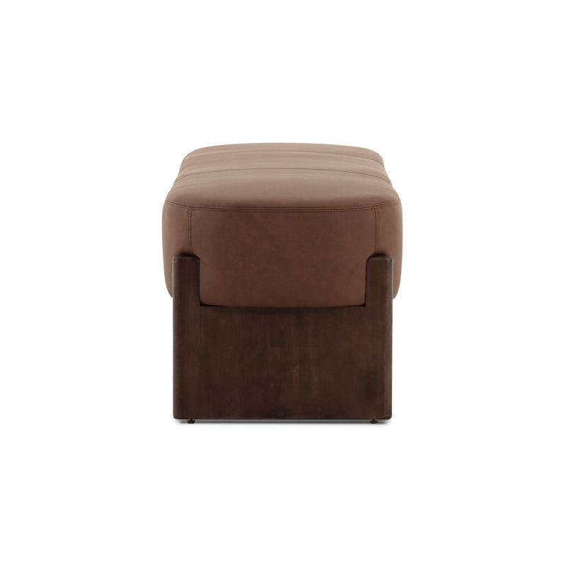Kirby Accent Bench, 20.5" H x 75.5" W x 20.5" D, Terra Brown Parawood