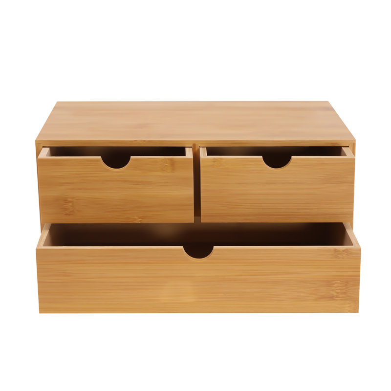 Mini Bamboo Desk Tabletop Storage Organizer