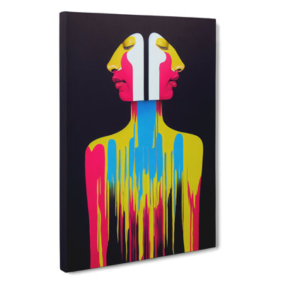 XV1022-4054X Splashed Abstract Woman No.2 - Print