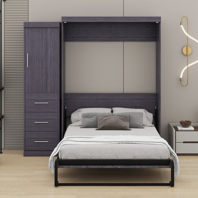 Lit escamotable avec garde-robe et tiroirs Murphy