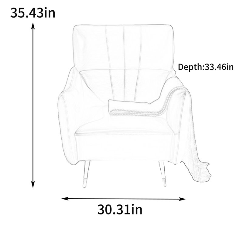 Fauteuil inclinable moderne en cuir, Vert