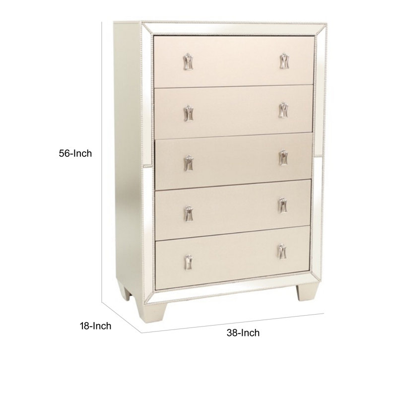 Commode 5 tiroirs Meylani