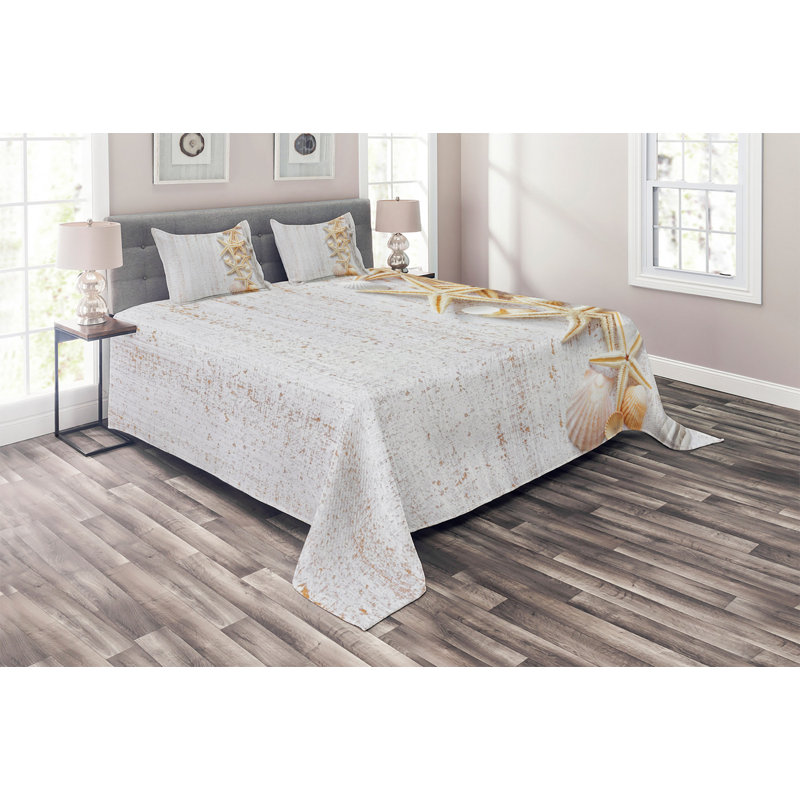 Seashells Coastal Coverlet