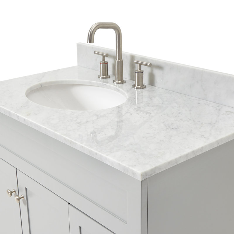 Partham 37" Single Bathroom Vanity Set, Gray