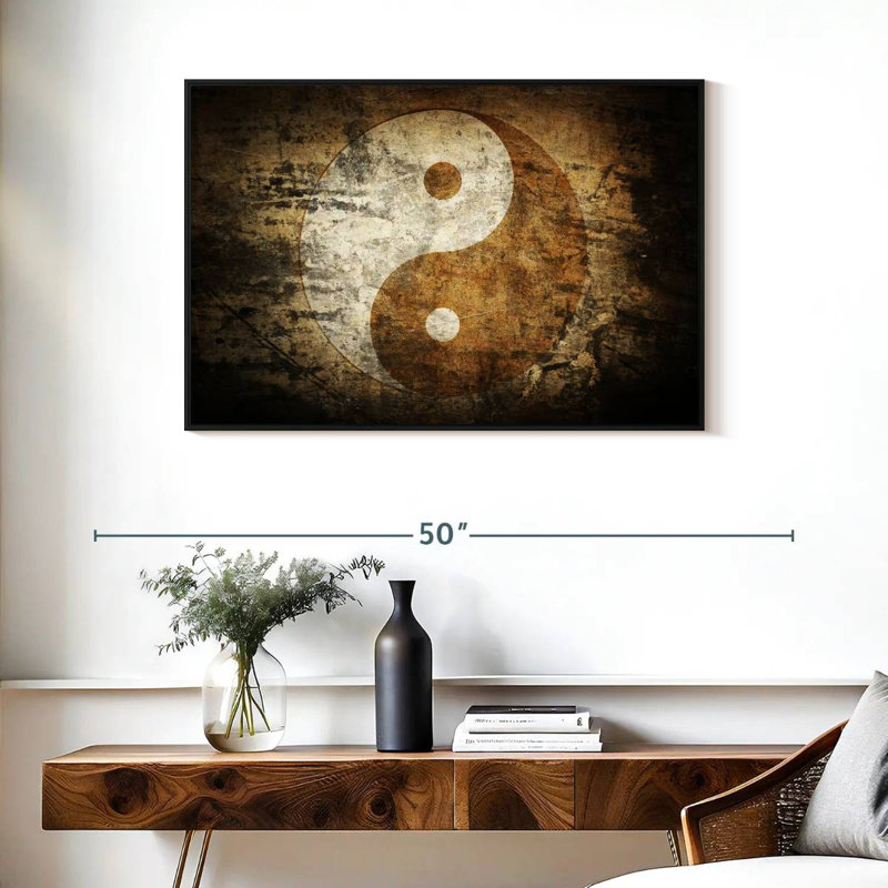 Adella Yin And Yang, 25" H x 37" W