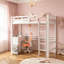 Kaynath Twin Loft Bed With Built-In-Desk & Cabinet