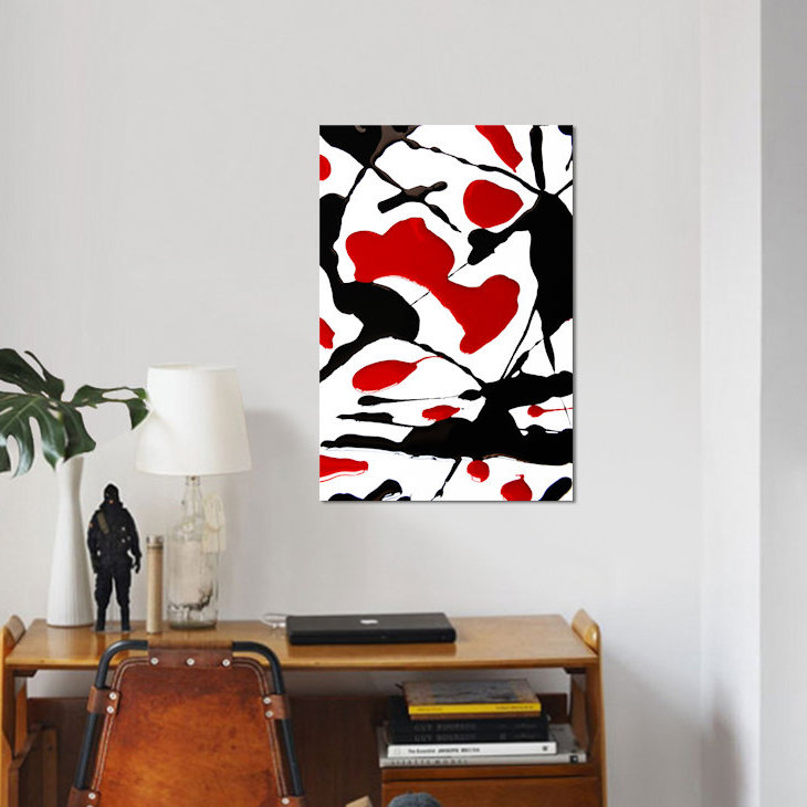 «Blood in», reproduction d'impression sur toile, H 12 po x l 8 po x P 0,75 po, Toile tendue, Pas de tapis